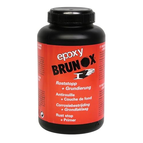 Brunox BEPOXY1000ML Époxy convertisseur de rouille 1L, noir, incolore