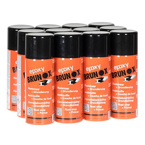 12 x 400ml Brunox Epoxy Transformateur de rouille Protection anticorrosion