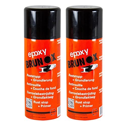 Brunox 2X Époxy Transformateur de Rouille Protection Contre la Rouille Primer 400 ml
